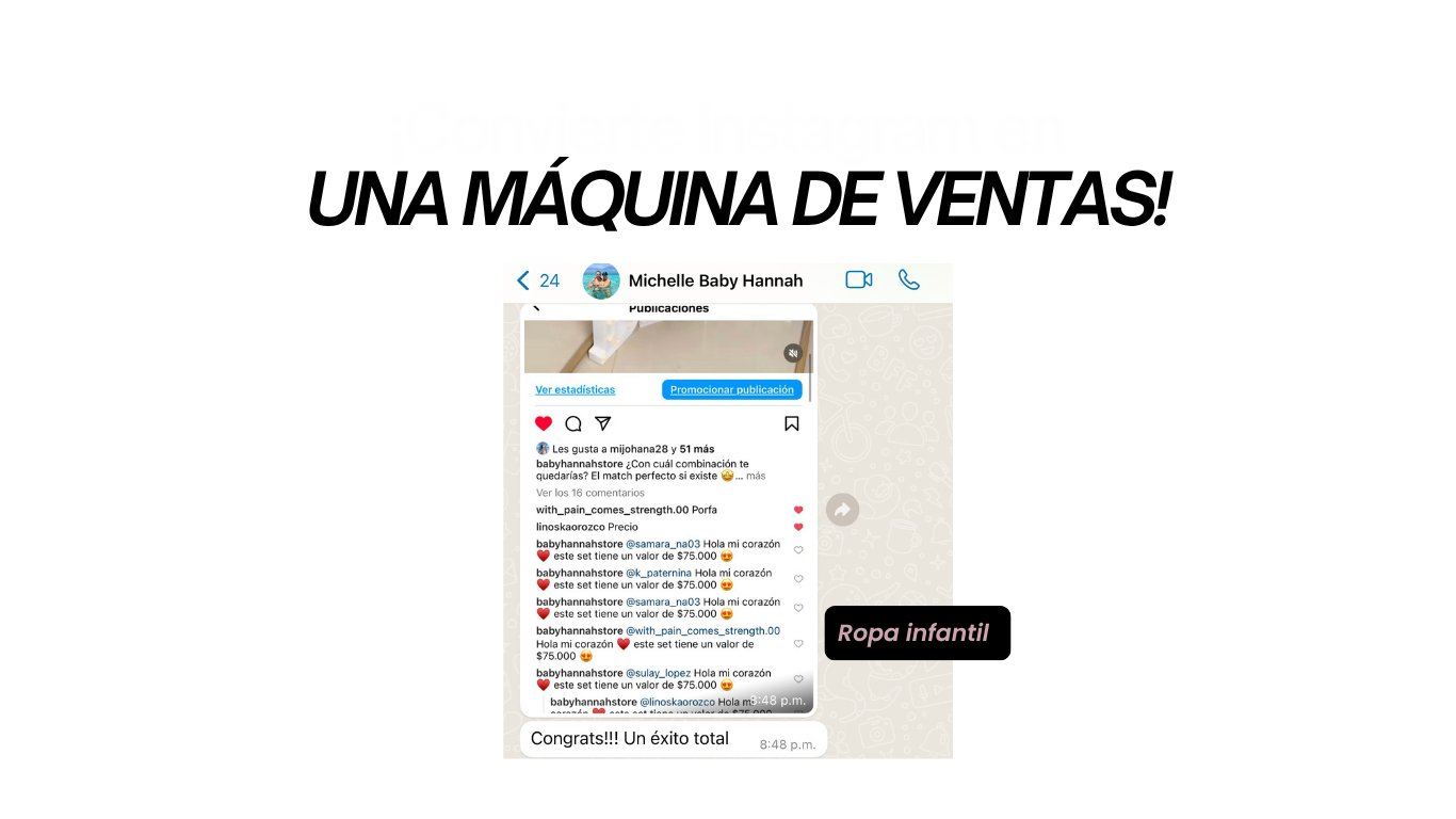 Testimonio de tienda de ropa infantil con publicación viral